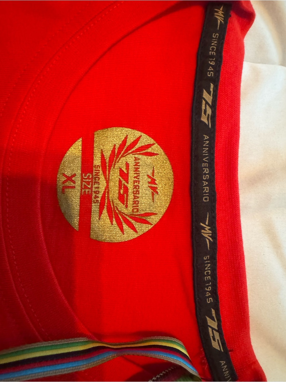 MV Agusta Colorblock Logo Tee in Red, Black, White - Picture 4 of 6